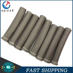 1200° PLUG WIRE BOOTS HEAT SHIELD PROTECTOR(8) SLEEVE For Chevy 350 - Bild 1 von 6