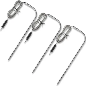 3 Pieces Meat Temperature Probe Thermometer Replacement for Grills and Smokers 2 - Picture 1 of 12