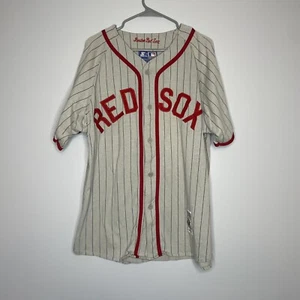 Rare Pinstripe Starter Cooperstown MLB Boston Red Sox Jersey Gray Men's XL - Picture 1 of 7