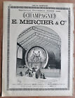 page publicitaire 1890 Champagne E. Mercier Exposition Universelle Paris Champy