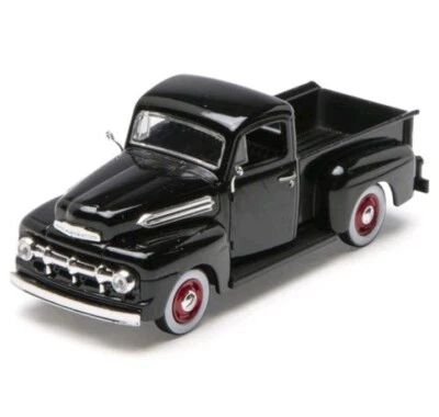 Denver Die-Cast 1:48 Scale 1951 Ford Pick-Up Truck - BLACK w/Red Rims -  New - Image 1 of 4
