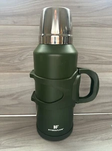 Hydraflow HF 128 Oz Insulated Capsule Tumbler Bottle Thermos Green - Picture 1 of 6