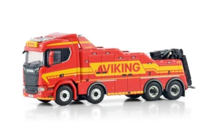 WSI 01-4528 Scania R Normal CR20N 8x4 Falkom Wrecker Tow Truck Viking Scale 1:50 - Picture 1 of 2