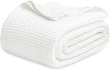 Bedsure 100 % Baumwolle Decken Queen Size für Bett - Waffel gewebte Decken für alle 