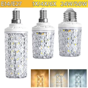 Led Corn Light Bulb Tricolour Cool Warm Neutral White 5730smd Clear/pc/shell E27 - Picture 1 of 11