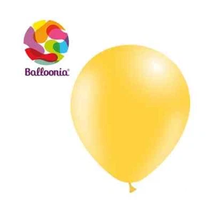 Balloonia 12" Yellow Birthday & Wedding Parties Decoration Latex Balloons 100ct - Picture 1 of 1