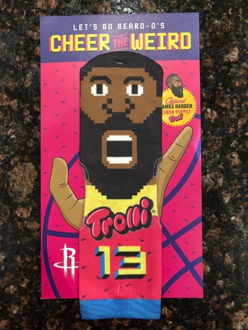 Houston Rockets James Harden Trolli Cheer Sock Puppet SGA 1/18/18 Cover