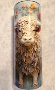 3D HIGHLAND COW 20oz. Stainless Steel Tumbler - Picture 1 of 1