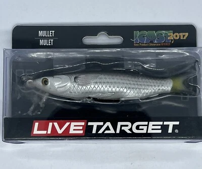 LiveTarget Mullet Natural Black 3 3/4" in 3/8 oz - Image 1 of 4