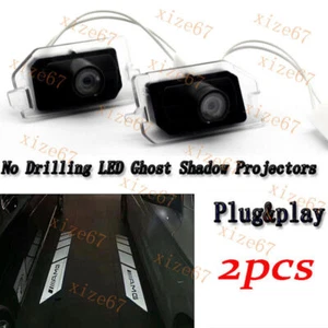 2pc Car Shelby Emblem LED View Mirror Puddle Lights for MB AMG A B C E S GLB GLC - Picture 1 of 9