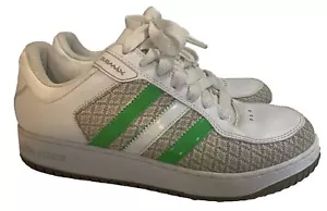 Adidas Size 10 1/2 Sneakers Remix Green/White Stripes 681001 Shoes - Picture 1 of 6