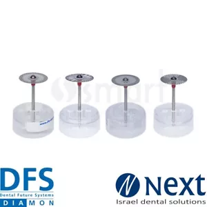LOT X 4 Dental lab Electroplated Diamond Disc ceramic DFS DIAMON Germany Ø 22mm - Picture 1 of 3