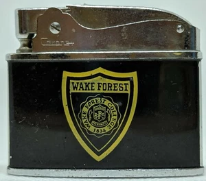 Flat Advertising Lighter Wake Forest Made In Japan - Picture 1 of 3