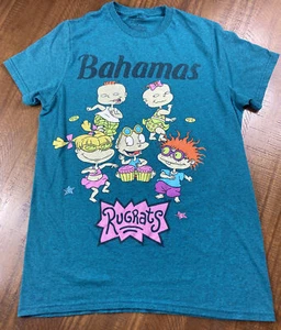 Nickelodeon Rugrats Men’s Turquoise Bahamas T-Shirt Size Small - Picture 1 of 4
