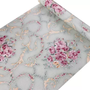 Blue Rose Furniture Surface Decor Paper Peel Stick Wallpaper Self-Adhesive - Picture 1 of 10
