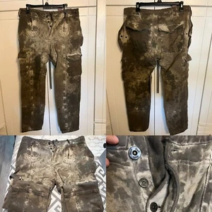 Men's DOLCE & GABBANA Military Style Cargo Pants IT44 (34) Camo RP1034 Authentic - Picture 1 of 13