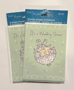 Bridal Shower Invitations w/Envelopes 2 Packages Of 8 - 16 Invitations - Picture 1 of 2