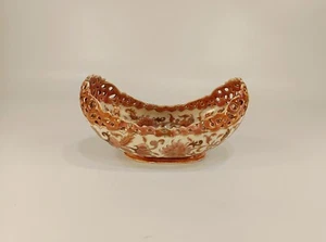 ZSOLNAY ANTIKES HANDBEMALTES BOOT MIT BLUMENMUSTER, FAMILIENSIEGEL! (R055) - Bild 1 von 11