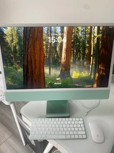 APPLE iMac 24" M3 - SUPER PACK APPLICATIONS - SSD 750Go - 8 cœurs - 2025 - Vert - Très bon état - Photo 1/13