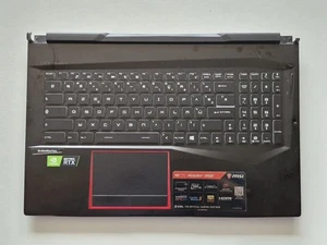 Palmrest MSI GE75 Raider 8SE – Clavier AZERTY + Touchpad + Haut-parleurs – Qu... - Afbeelding 1 van 2