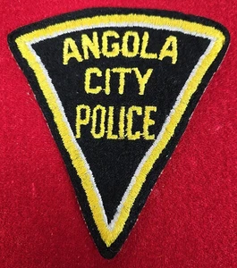 alter Vintage Filz ANGOLA INDIANA CITY POLICE PATCH - Bild 1 von 2