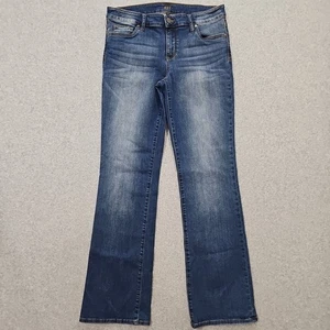 Kut From The Kloth Jeans Baby Bootcut Size 10S Blue Stretch Denim Mid-Rise - Picture 1 of 13