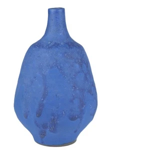 Vintage Hartwig Heyne German Studio Pottery Vase 8" Yves Klein Blue YKB Matte - Picture 1 of 8