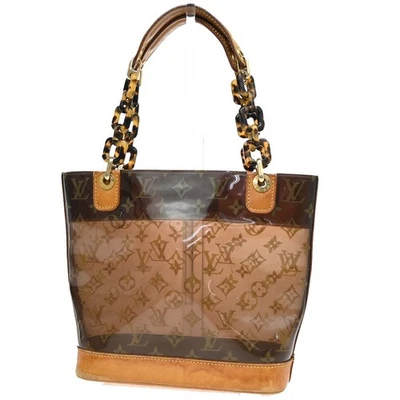 LOUIS VUITTON Cabas Ambre PM Chain Shoulder Bag Monogram Vinyl BN M92502 72KP041 - Image 1 of 4