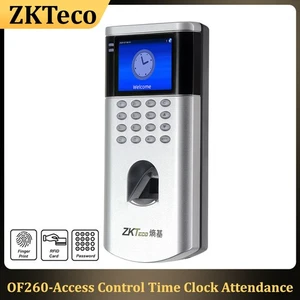 Dispositivo de reconocimiento grabador de asistencia de tiempo de huellas dactilares biométrico ZKTeco OF260 - Imagen 1 de 11