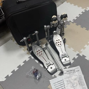 Pearl P2052CL Lefty Eliminator Redline Double Bass Drum Pedal Double-Chain Drive - Picture 1 of 4