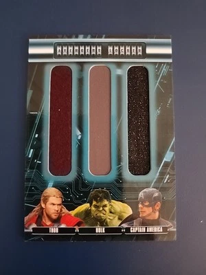 2015 Marvel Avengers Age of Ultron Avengers Locker Triple Memorabilia  AL3-CHT - Image 1 of 4