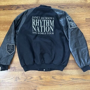 Janet Jackson Jacket Large Rhythm Nation 1990 World Tour RARE Size XL - Picture 1 of 17