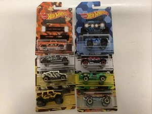 Hot Wheels Camouflage Complete Set Of 8 Cars In Plastic Protectors - Picture 1 of 10
