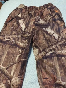 Boys Camo Hunting Fishing Pants Sz 10 / 12 Mossy Oak Break Up Lined - Picture 1 of 6