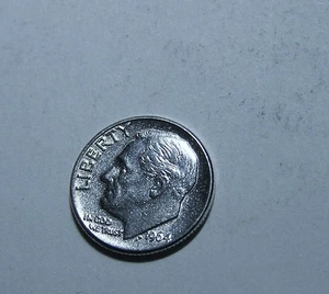 1964  D   Roosevelt Dime - Picture 1 of 2