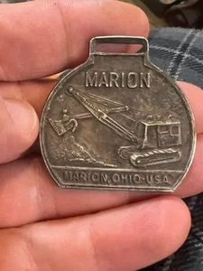 Reloj Bolsillo Marion Ohio Grúa Equipo de Construcción Medalla FOB (C2025C) - Imagen 1 de 3