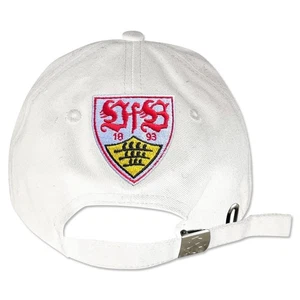 VFB STUTTGART Wappen 2025 Mütze Logo 25 Cap Weiss NEU Kappe Fussball Baseballcap - Picture 1 of 2