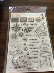 NEW Simon Says Stamp! CHRISTMAS CHEER Santa Tree North Pole Snowflakes 34 Stamps - Picture 1 of 6