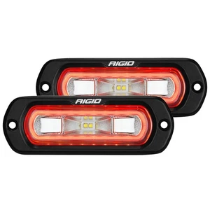 Rigid 53222 SR-L Series Wide Drive Multicolor Rectangle LED Lights Pair Kit Set - Foto 1 di 8