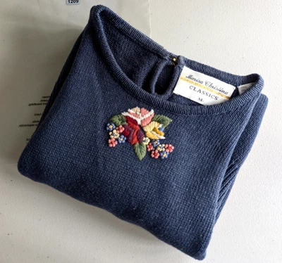 Top tejido Marisa Christina años 90 de colección talla mediana ramo floral cottagecore Y2K Foto 1 de 4