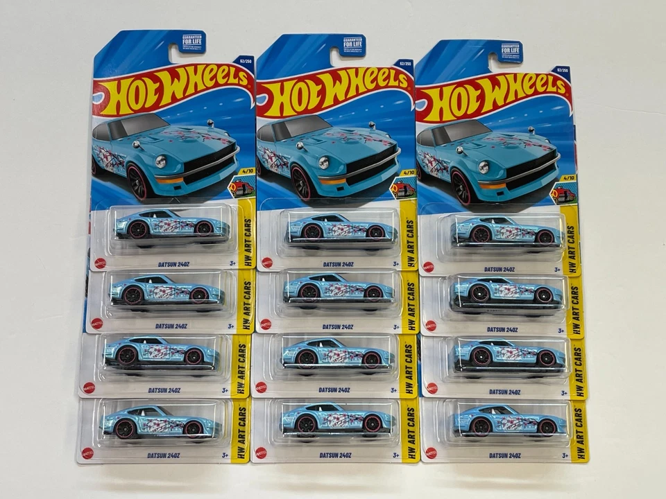 2025 风火轮 HW 艺术车 DATSUN 240Z #4/10 收藏品编号 62/250 12 件装 — 第 1/1 张图片