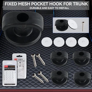 4Pcs Cargo Net Hardware Kit,Car Rear Trunk Clips Tie Down Hanging Hook Ring Loop - Picture 1 of 11