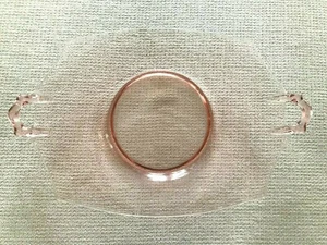 Vassoio vintage otto lati vetro rosa depressione 15" due manici ottagonale (D11) - Foto 1 di 7
