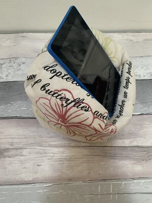 Ipad Cushion Kindle Stand Nook Device Lap Holder Tablet stand Nintendo Hibiscus - Image 1 of 4