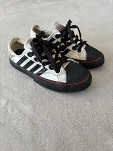 Vision Street Wear Duane Peters Low Top Punk Rock Shoes - Size 4 - White/black - Picture 1 of 6