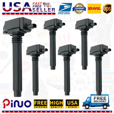 6 件点火线圈 适用于 2011 - 2019 年道奇充电器 吉普 Ram 大众克莱斯勒 300 3.6L UF648 — 第 1/4 张图片