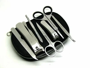 Nail Care Personal Manicure Pedicure Kit Nail Cutter Clipper Grooming Travel Set - Picture 1 of 5