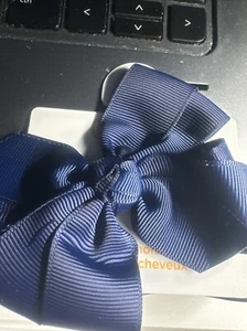 Gymboree Line Hair Ponytail Holder NWT Girl Blue Bow School Flower Dance - Picture 1 of 3