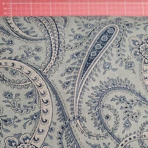 Sister Bay Sky Paisley by the yard x44in Cotton70% Linen 30%print 3 Sisters moda - Picture 1 of 3