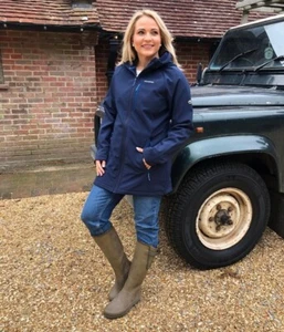 Craghoppers Womens Navy Blue Ara Weatherproof Jacket Coat Size 10 RRP £90